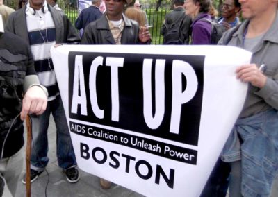 ACT UP/ Boston Marches on Wall St on 25th Anniversary