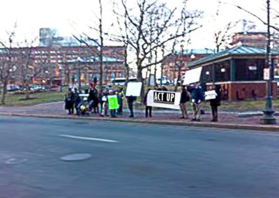 ACT UP Rhode Island Protests Vice-President Biden