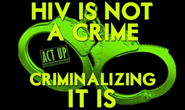 ACT UP NY and Queerocracy To Protest HIV Criminalization at NYC Gay Pride