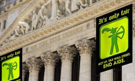 ACT UP NY Joins Occupy Wall St In Protest on 1st Anniversary of OWS