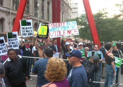 Robin Hood Tax Coalition at Zuccotti Park
