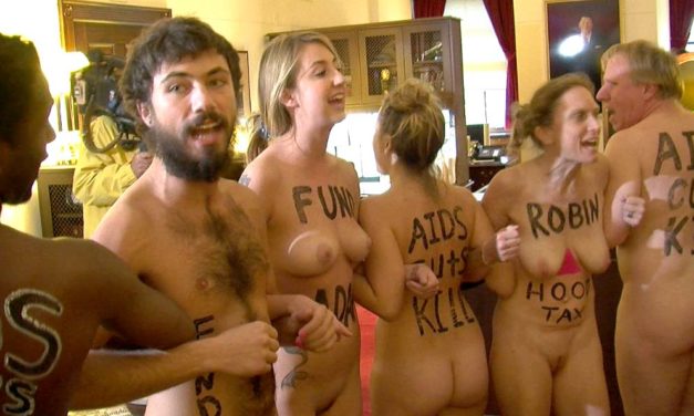 AIDS Activists Expose Themselves And The Naked Truth About AIDS Budget Cuts