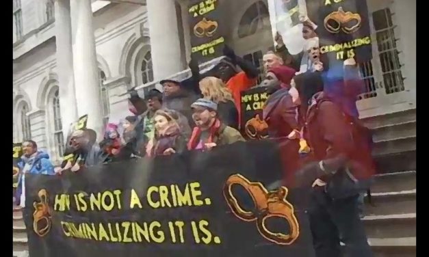 QUEEROCRACY & Members of “The Naked Seven” Hold Press Conference on Steps of City Hall, Demanding City Council Speak Out Against HIV Criminalization