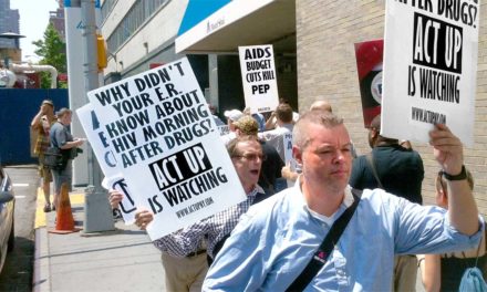 ACT UP Protests Initial Denial of PEP Treatment to Gay Man