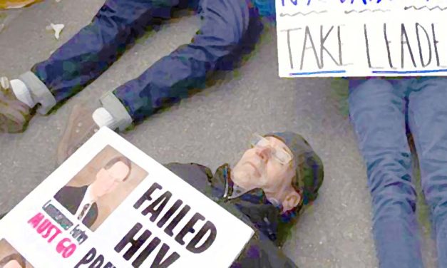 ACT UP Staged New Years Day “Die-in” at De Blasio Inauguration