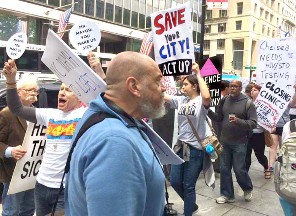 ACT UP Pickets NY City Hall