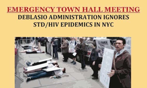 Sept 1, Town Hall on City of NY Failure to Act on STD and HIV Epidemics