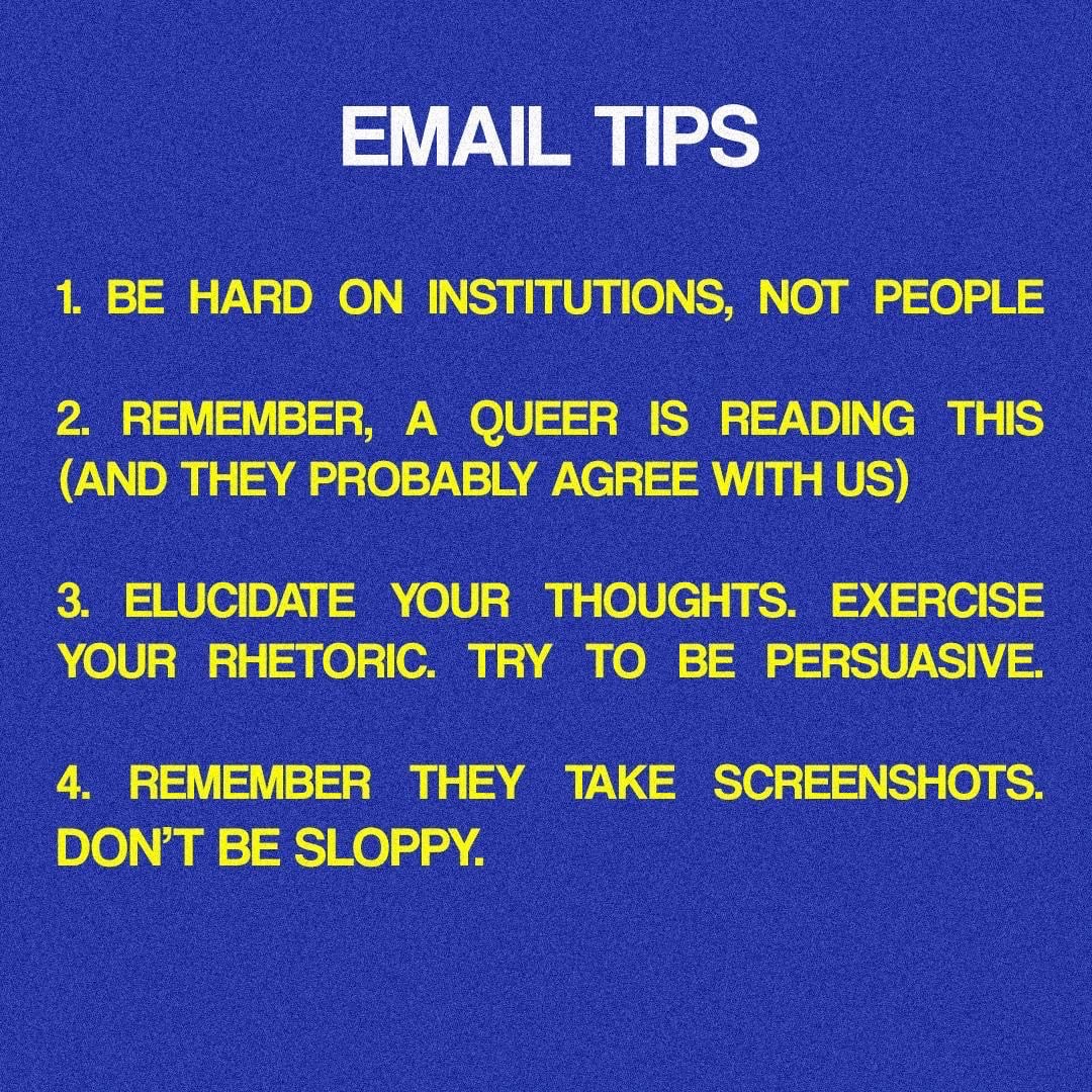 Email Tips for Writing to HRC