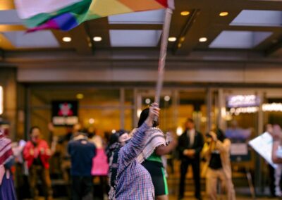 ACT UP protesting GLAAD Media Awards by Alexa Wilkinson