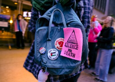 ACT UP protesting GLAAD Media Awards by Alexa Wilkinson