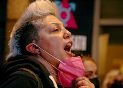 ACT UP protesting GLAAD Media Awards by Alexa Wilkinson
