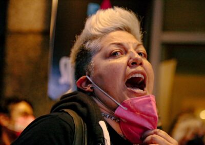 ACT UP protesting GLAAD Media Awards by Alexa Wilkinson