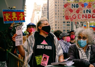 ACT UP protesting GLAAD Media Awards by Alexa Wilkinson