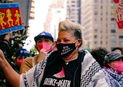 ACT UP protesting GLAAD Media Awards by Alexa Wilkinson