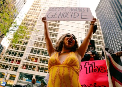 ACT UP protesting GLAAD Media Awards by Alexa Wilkinson