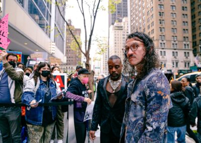 ACT UP protesting GLAAD Media Awards by Alexa Wilkinson