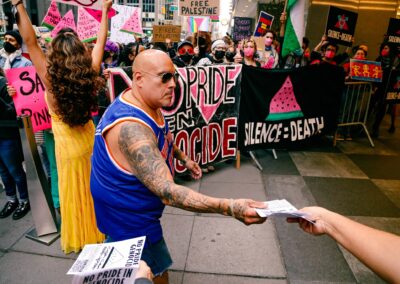 ACT UP protesting GLAAD Media Awards by Alexa Wilkinson