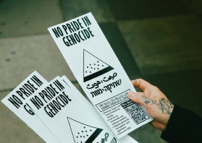 ACT UP protesting GLAAD Media Awards by Alexa Wilkinson