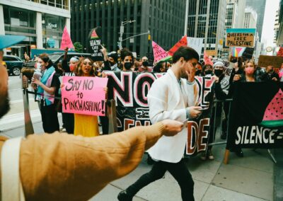 ACT UP protesting GLAAD Media Awards by Alexa Wilkinson