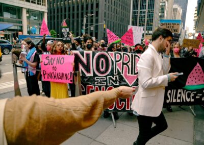 ACT UP protesting GLAAD Media Awards by Alexa Wilkinson