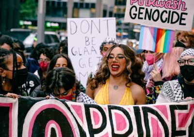 ACT UP protesting GLAAD Media Awards by Alexa Wilkinson
