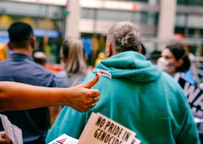 ACT UP protesting GLAAD Media Awards by Alexa Wilkinson
