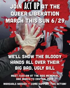 ACT UP Queer Liberation March 2025 Action