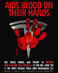 Musk, Trump, Rubio and RFK Jr have AIDS Blood On Their Hands